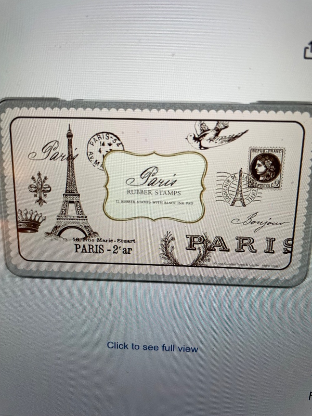 PRICE DROP! Cavallini & Co. Paris Rubber Stamps, Notes & Labels - Set of 3 - Picture 4 of 15